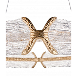 Люстра кольцевая с текстурным природным рисунком IceFlame варинант исполнения - 1 | Loft Concept во Владивостоке