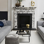 Комплект столиков с квадратными столешницами черные Black Table Combination варинант исполнения - 2 | Loft Concept во Владивостоке