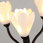 Настольная лампа с ветвями и белыми фарфоровыми цветами Floralis варинант исполнения - 5 | Loft Concept во Владивостоке