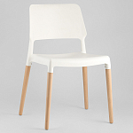 Пластиковый стул на ножках из массива бука Ferret White 4 шт варинант исполнения - 2 | Loft Concept во Владивостоке