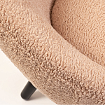 Кресло розовое с обивка из искусственного каракуля Iconic Creation варинант исполнения - 2 | Loft Concept во Владивостоке