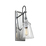 Бра с плафоном в форме колокола из прозрачного стекла с пузырьками Feiss варинант исполнения - 1 | Loft Concept во Владивостоке