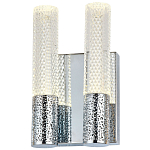 Бра с двумя плафонами Dew Drops Tube Duo Chrome Wall Lamp варинант исполнения - 1 | Loft Concept во Владивостоке