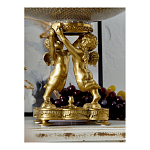 Чаша фарфоровая на двух бронзовых ангелах Eden Garden варинант исполнения - 5 | Loft Concept во Владивостоке