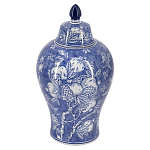 Ваза с крышкой в китайском стиле Гранатовое дерево Blooming Pomegranate варинант исполнения - 1 | Loft Concept во Владивостоке