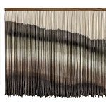 Пейзаж из нитей Макраме Wall decor Black and White Landscape варинант исполнения - 5 | Loft Concept во Владивостоке