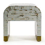 Тумбочка прикроватная Amo Bone Inlay Bedside Almond варинант исполнения - 1 | Loft Concept во Владивостоке