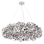 Люстра подвесная круглая с многочисленными металлическими круглыми элементами Terzani Argent варинант исполнения - 2 | Loft Concept во Владивостоке