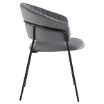 Стул в велюре серого цвета Horizon варинант исполнения - 3 | Loft Concept во Владивостоке