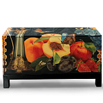 Комод чёрный с росписью Натюрморт Still life варинант исполнения - 1 | Loft Concept во Владивостоке