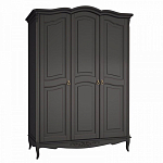 Шкаф черный из массива бука в стиле прованс Black Provence варинант исполнения - 2 | Loft Concept во Владивостоке