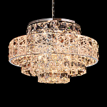 Люстра хрустальная в неоклассическом стиле на серебристом каркасе Majesty варинант исполнения - 2 | Loft Concept во Владивостоке