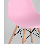 Пластиковый стул на ножках из массива бука Eames Pink варинант исполнения - 2 | Loft Concept во Владивостоке