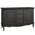 Буфет черный из массива бука с 3-мя ящиками и 2-мя дверцами Black Provence варинант исполнения - 1 | Loft Concept во Владивостоке