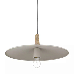 Подвесной светильник круглый в сочетании дерева и металла Space варинант исполнения - 3 | Loft Concept во Владивостоке