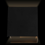 Уличный настенный светильник светодиодный формы куб черного цвета из металла Urban Minimalist варинант исполнения - 2 | Loft Concept во Владивостоке