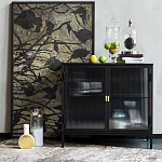 Сервант двухдверный с рифленым стеклом The Keeper варинант исполнения - 6 | Loft Concept во Владивостоке