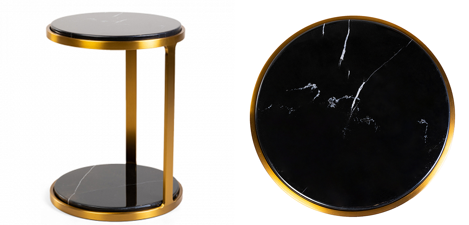 Приставной стол Viorel Marble Side Table Приставной стол Viorel Marble Side Table - Loft-Concept во Владивостоке