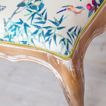 Банкетка из массива бука с цветочным принтом Beige Chinoiserie Garden Banquette варинант исполнения - 2 | Loft Concept во Владивостоке