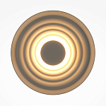 Бра круглое Soft Halo бежевый варинант исполнения - 2 | Loft Concept во Владивостоке