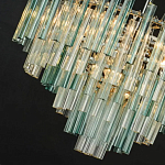 Дизайнерская люстра AQUA Blue Lagoon бирюзовое стекло несколько ярусов варинант исполнения - 2 | Loft Concept во Владивостоке