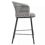 Стул барный с декоративным плетением на спинке и подлокотниках Chair Weave варинант исполнения - 1 | Loft Concept во Владивостоке