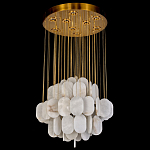 Люстра с овальными подвесками из натурального камня Spatial Composition варинант исполнения - 3 | Loft Concept во Владивостоке