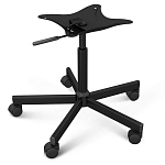 Стул с мягкой обивкой из велюра и подъемно-поворотным механизмом на колесиках Mason Green and Yellow варинант исполнения - 5 | Loft Concept во Владивостоке