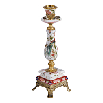 Подсвечник с цветочной росписью из фарфора с бронзовыми элементами Eden Garden варинант исполнения - 3 | Loft Concept во Владивостоке