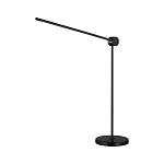 Настольная лампа черного цвета с круглым основанием и длинным прямым плафоном Trumpet tube варинант исполнения - 1 | Loft Concept во Владивостоке