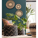 Шарообразная корзина с орнаментом Jokia Wicker Basket варинант исполнения - 3 | Loft Concept во Владивостоке