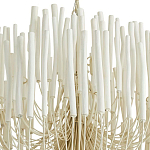 Люстра белая с несколькими ярусами деревянных палочек Bright Wooden Chandelier варинант исполнения - 9 | Loft Concept во Владивостоке