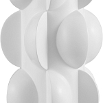 Настольная лампа белая с тканевым абажуром в форме цилиндра Morphing варинант исполнения - 1 | Loft Concept во Владивостоке