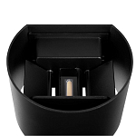 Уличный настенный светильник цилиндрической формы черного цвета из металла Urban Minimalist варинант исполнения - 4 | Loft Concept во Владивостоке