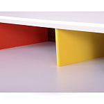 Письменный стол с 2-мя чёрными выдвижными ящиками и нишей с цветными разделителями Ballan варинант исполнения - 4 | Loft Concept во Владивостоке