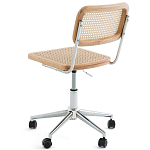 Офисный стул из ротанга на колёсах June Rattan Wicker Chair варинант исполнения - 3 | Loft Concept во Владивостоке