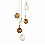 Люстра светодиодная с сферическими стеклянными плафонами Splatter варинант исполнения - 2 | Loft Concept во Владивостоке