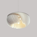 Подвесной светильник с белыми изящными декоративными лепестками Volumetric Petal Lamp варинант исполнения - 2 | Loft Concept во Владивостоке