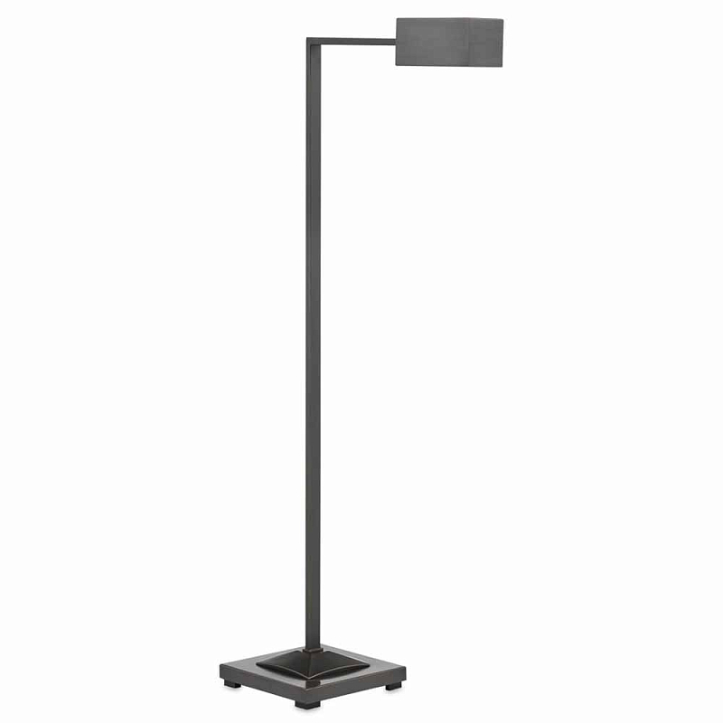 Торшер с прямоугольным абажуром Favorite Floor lamp Никель Латунь Темная бронза Торшер с прямоугольным абажуром Favorite Floor lamp Никель Латунь Темная бронза во Владивостоке | Loft Concept