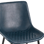 Стул с обивкой из экокожи темно-синего цвета RHOMBUSES UPHOLSTERY варинант исполнения - 6 | Loft Concept во Владивостоке