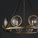 Люстра круглая с прозрачными рельефными плафонами Crystal Prism варинант исполнения - 4 | Loft Concept во Владивостоке