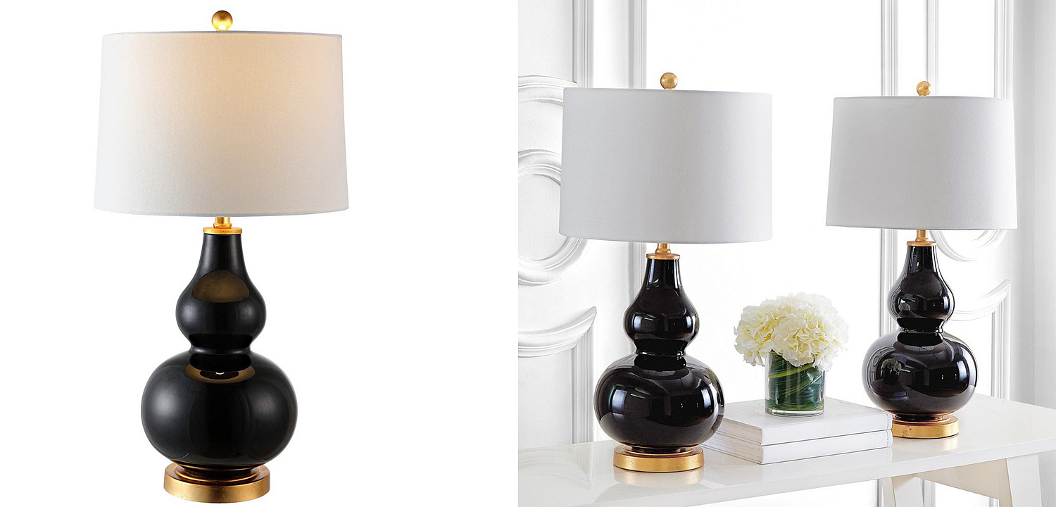 Настольная лампа Loraine Black Table lamp Настольная лампа Loraine Black Table lamp - Loft-Concept во Владивостоке