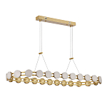 Люстра овальная с круглыми светодиодными источниками света Maxine Light варинант исполнения - 3 | Loft Concept во Владивостоке