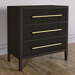 Комод Primo с 3 выдвижными ящиками Темный орех варинант исполнения - 4 | Loft Concept во Владивостоке