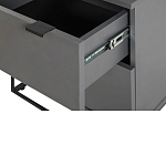 Тумба прикроватная цвета графит с ящиками Strict Lines варинант исполнения - 5 | Loft Concept во Владивостоке