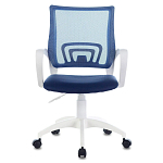 Офисное кресло с основанием из белого пластика Desk chairs Blue варинант исполнения - 4 | Loft Concept во Владивостоке