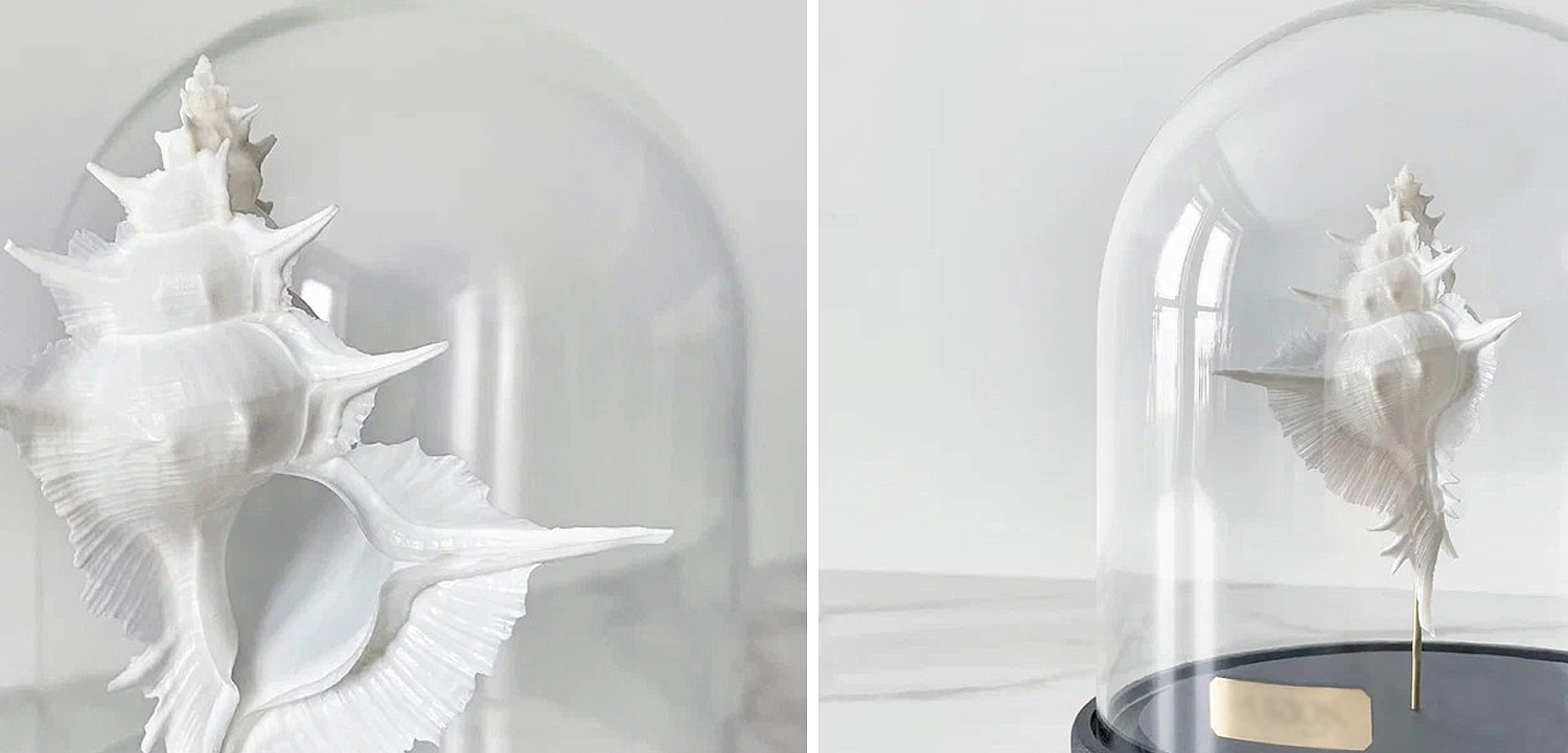 Статуэтка Murex Alabaster Glass Cloche Статуэтка Murex Alabaster Glass Cloche - Loft-Concept во Владивостоке