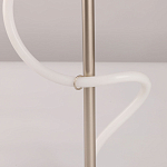 Настольная лампа белым изогнутым плафоном на круглой подставке Luke Lampco Tracer Lamp варинант исполнения - 10 | Loft Concept во Владивостоке