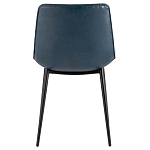 Стул с обивкой из экокожи темно-синего цвета RHOMBUSES UPHOLSTERY варинант исполнения - 3 | Loft Concept во Владивостоке