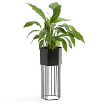 Кашпо Elevated Planters Сlive 59 черное  варинант исполнения - 3 | Loft Concept во Владивостоке